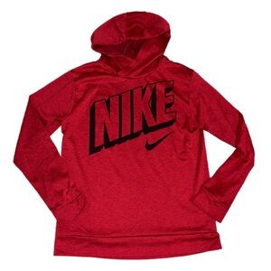 Nike Crimson Hoodie with Black Logo